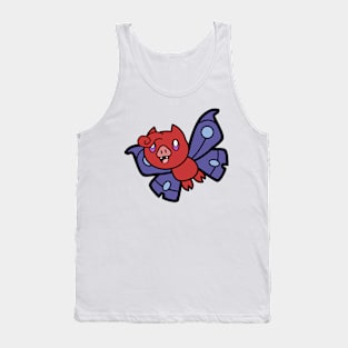 Red MothBat Tank Top